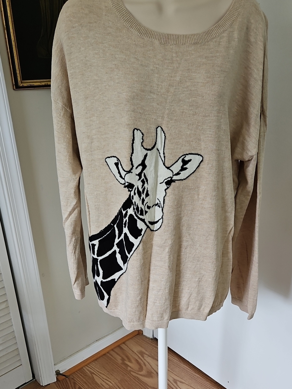 Talbots Giraffe Sweater Size XL